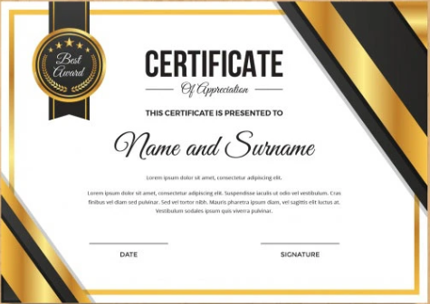 Certificate